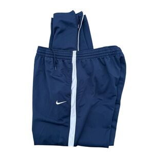 Nike Men’s Track Pants Navy with Stripe and Pockets Casual Athletic XL